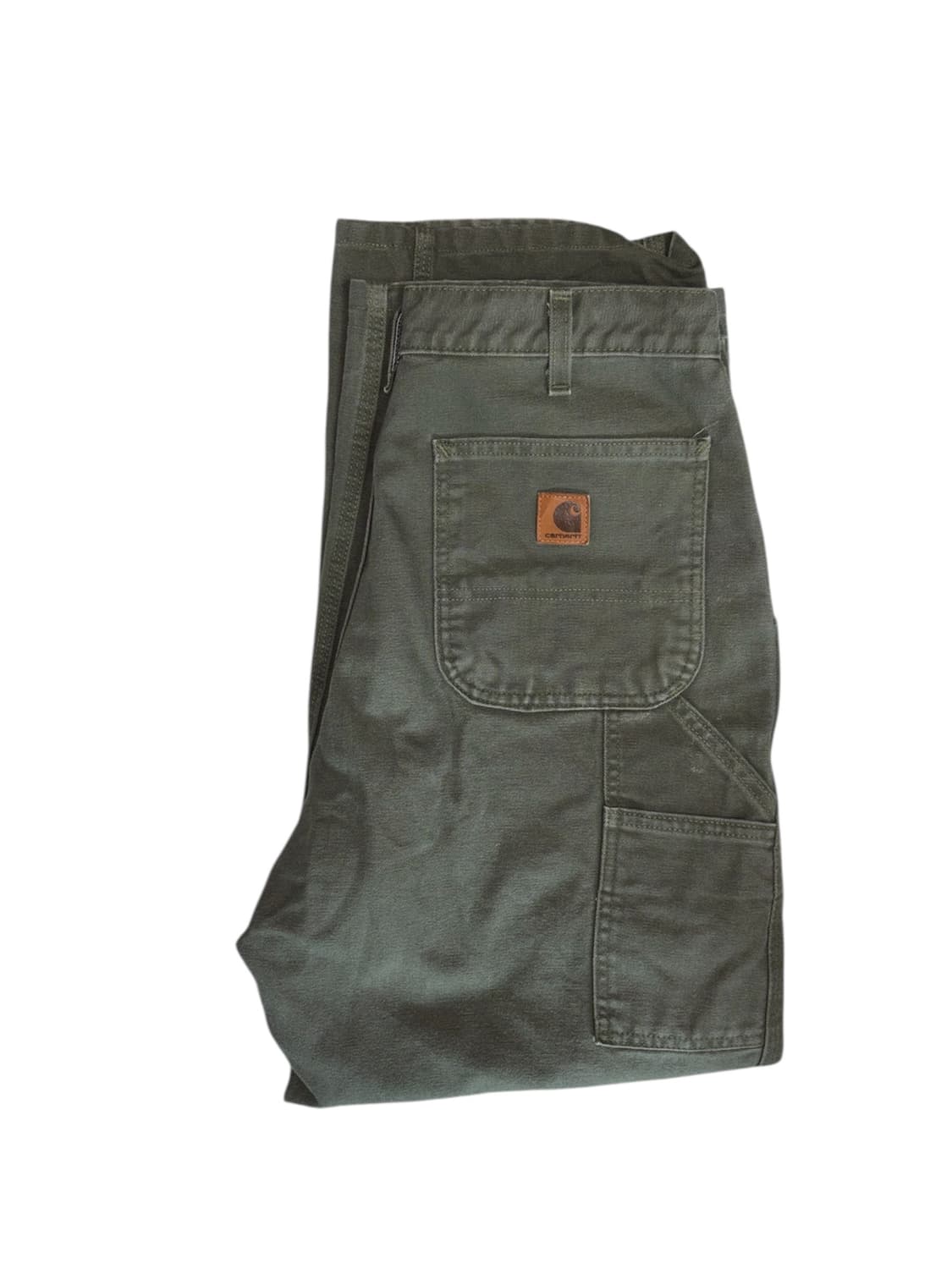 칼하트 b11 모스그린 싱글니 카펜터 워크팬츠 상품이미지2