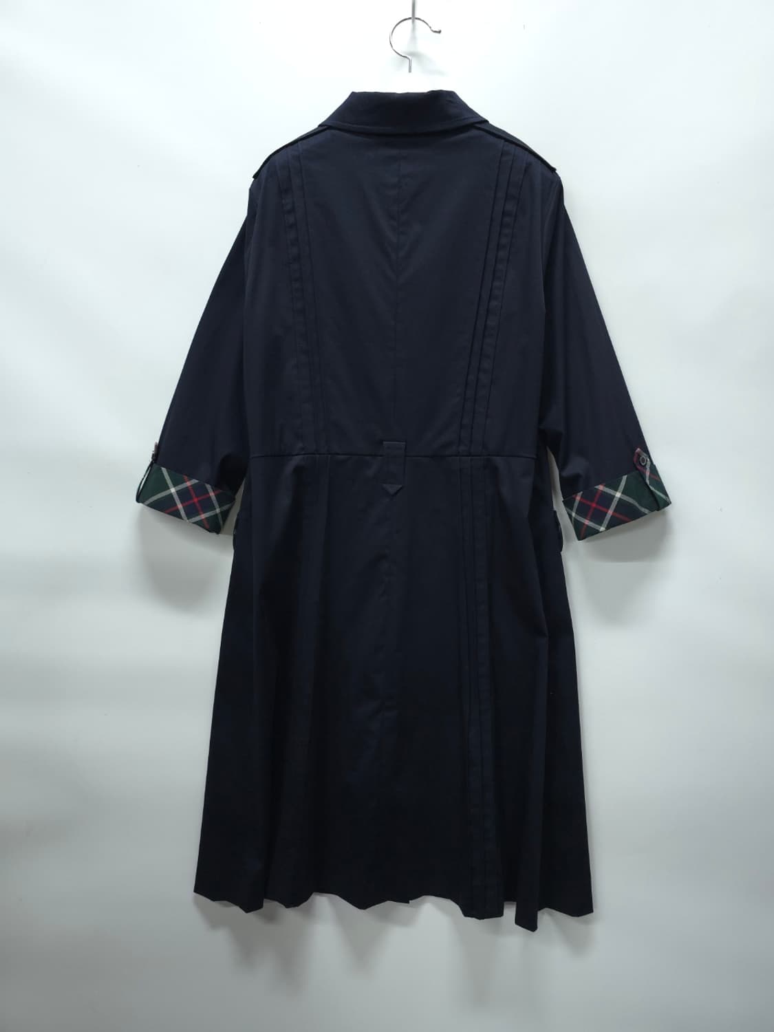 닥스 시그니처 체크 배색 네이비 셔츠형 원피스 (66~66반) 상품이미지8
