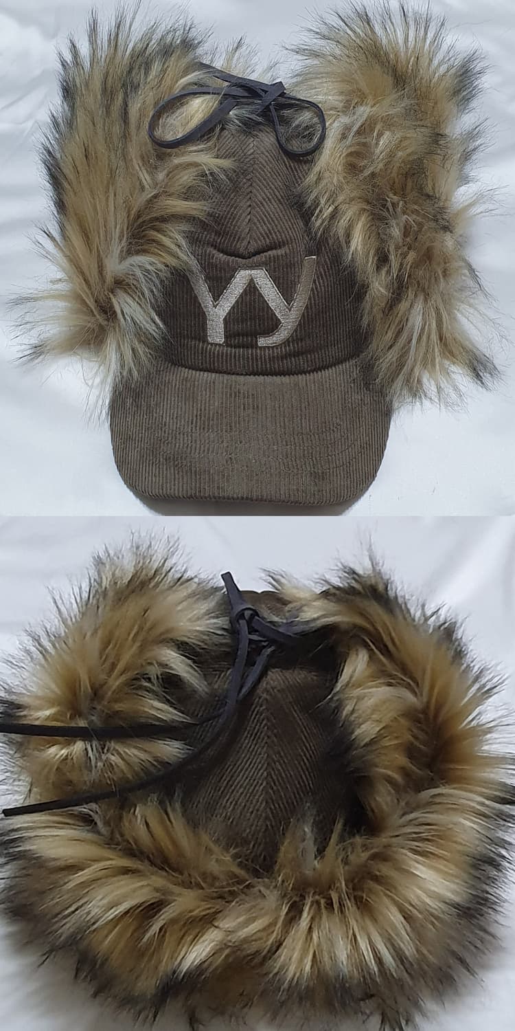 브라운 베이지 오픈와이와이 포우퍼 코튜로이 이어프랩 캡 볼캡 모자 상품이미지4