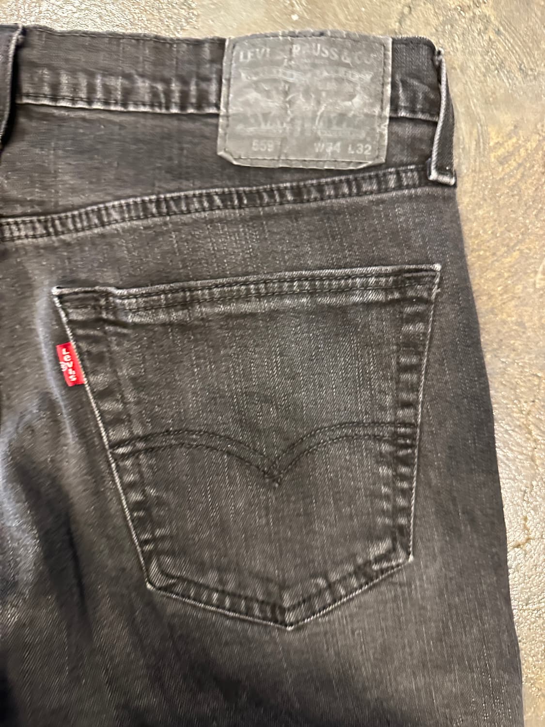 Levis 리바이스 559 블랙진  W34 L32 상품이미지4