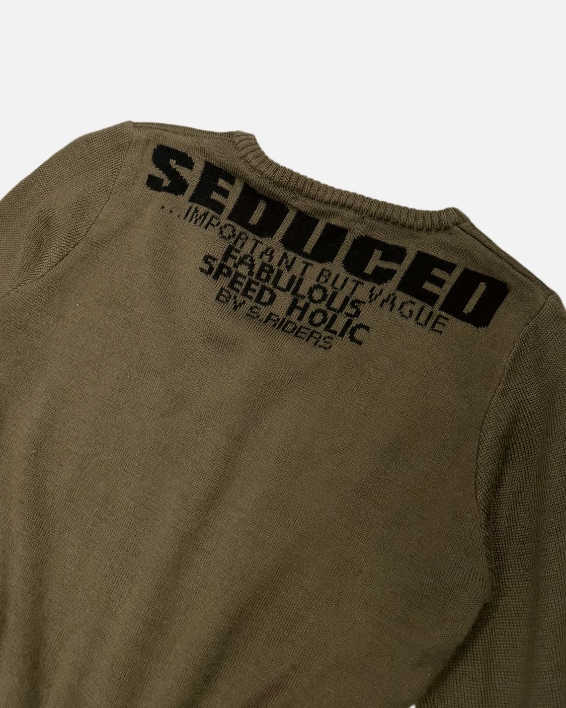 khaki jacquard lettering knit 상품이미지6