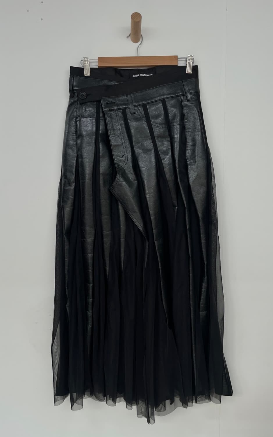 준야와타나베 가죽 롱스커트 상품이미지1