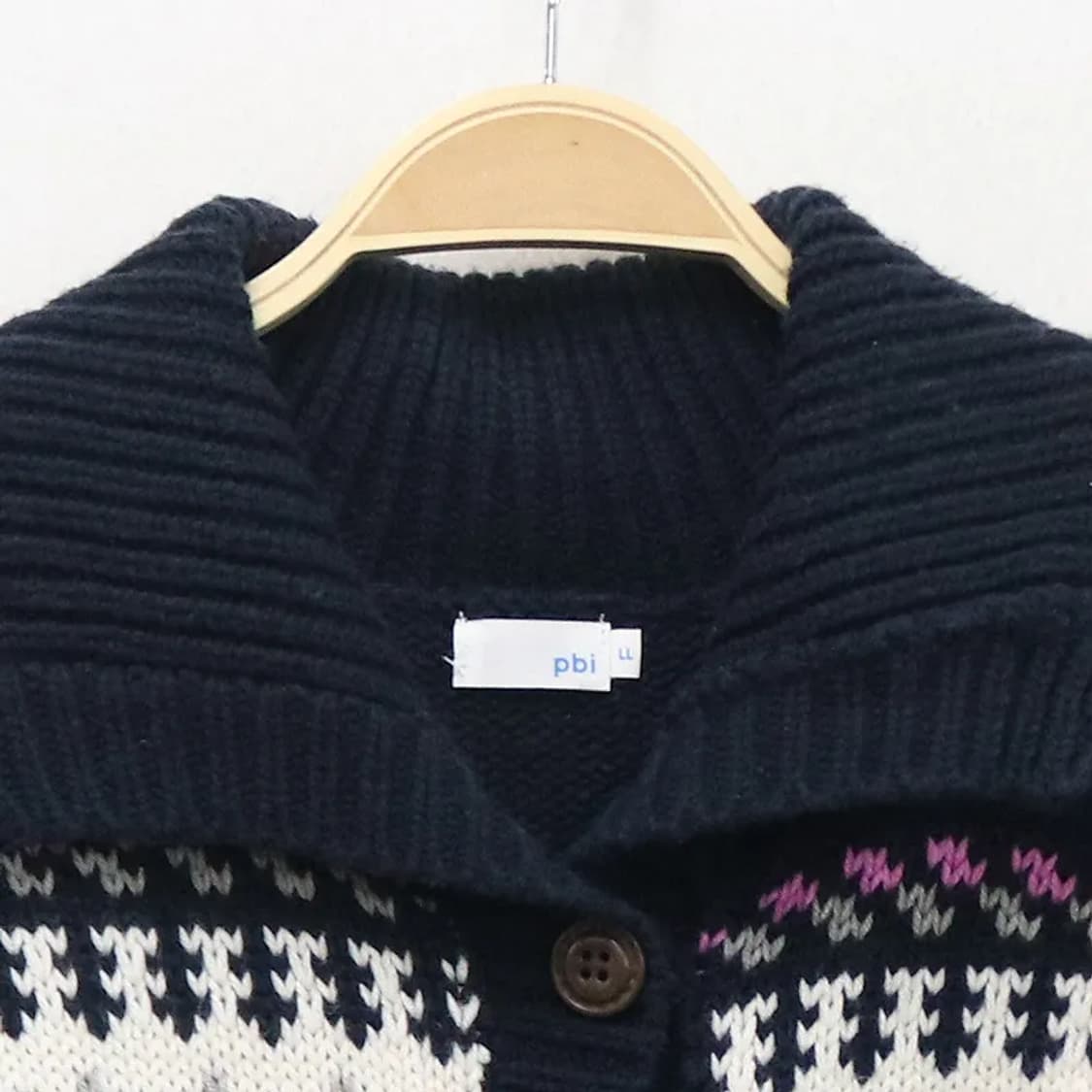 PBI 눈꽃 터틀넥 니트 가디건 60408 상품이미지5