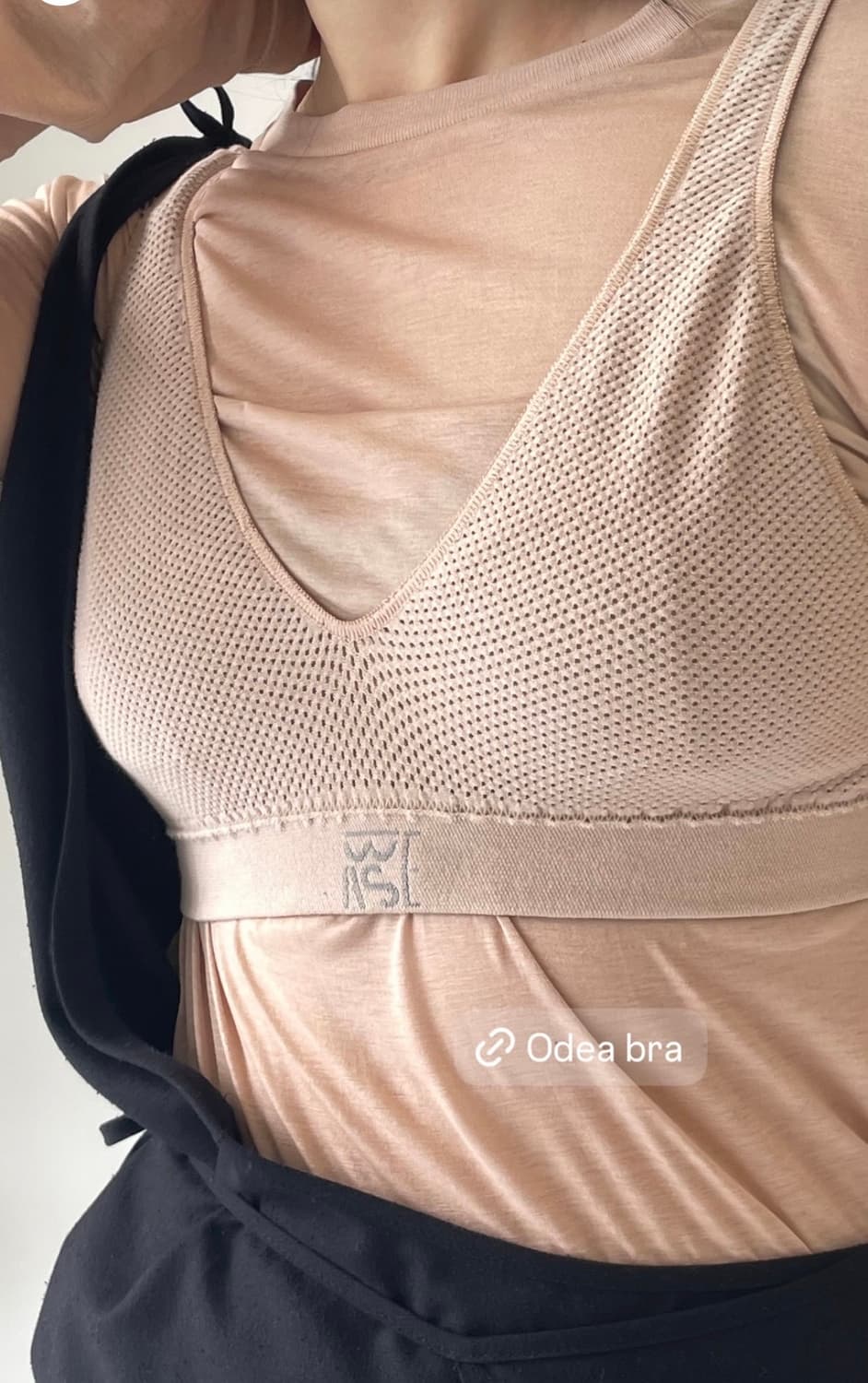 Baserange Odea Bra 베이스레인지 브라 블랙 상품이미지3