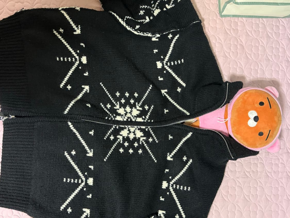 인사일런스 니트 아우터 L사이즈 상품이미지1