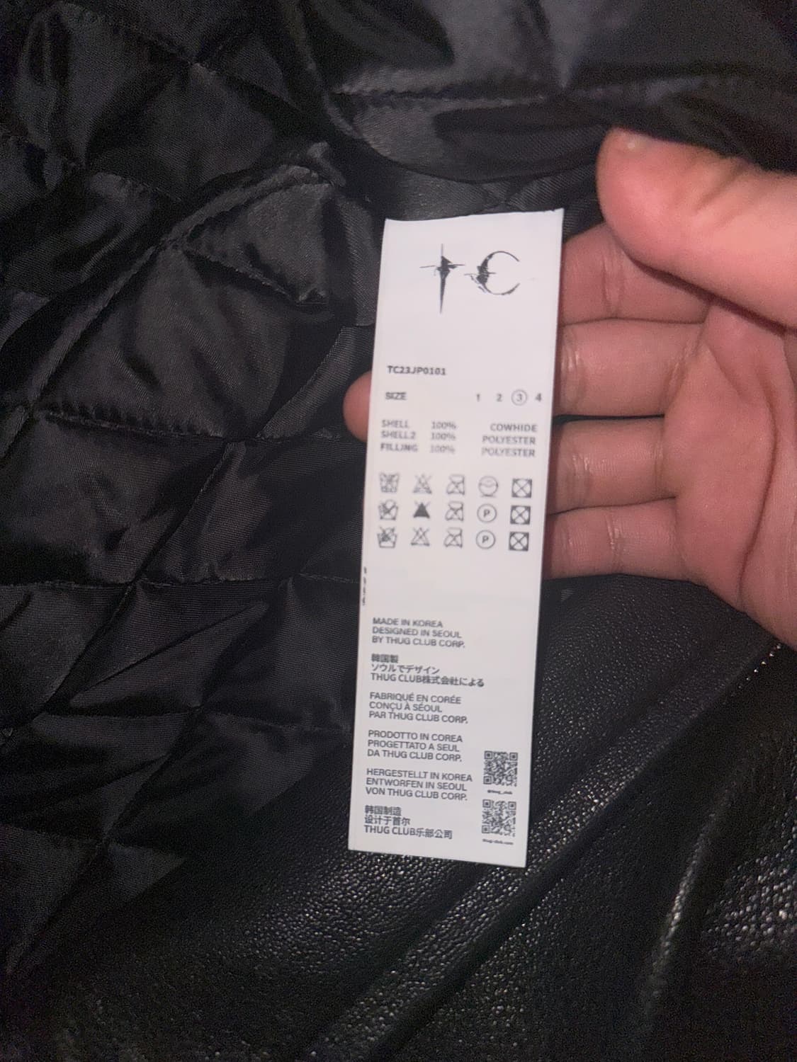 떠그클럽 빅락레더자켓 상품이미지4