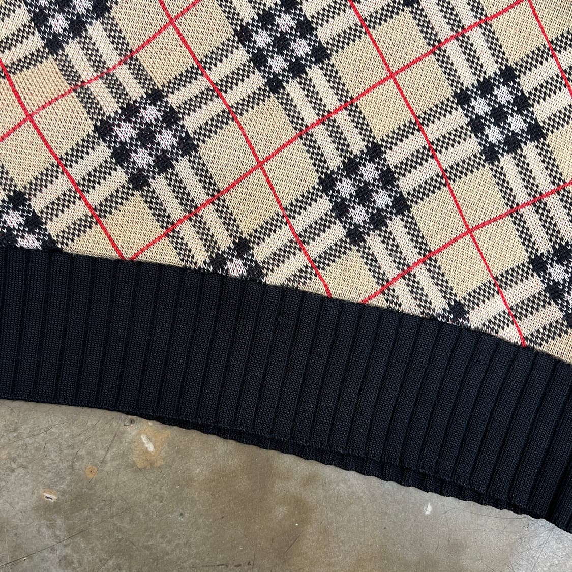 버버리 노바체크 니트 베스트 상품이미지4