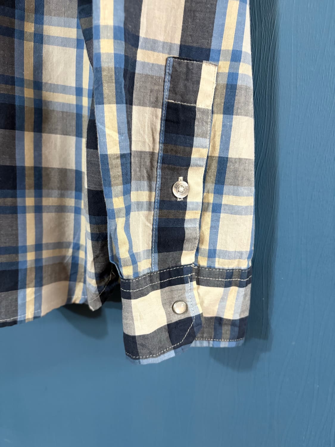 00‘s Levis Check Western  shirt. 상품이미지6