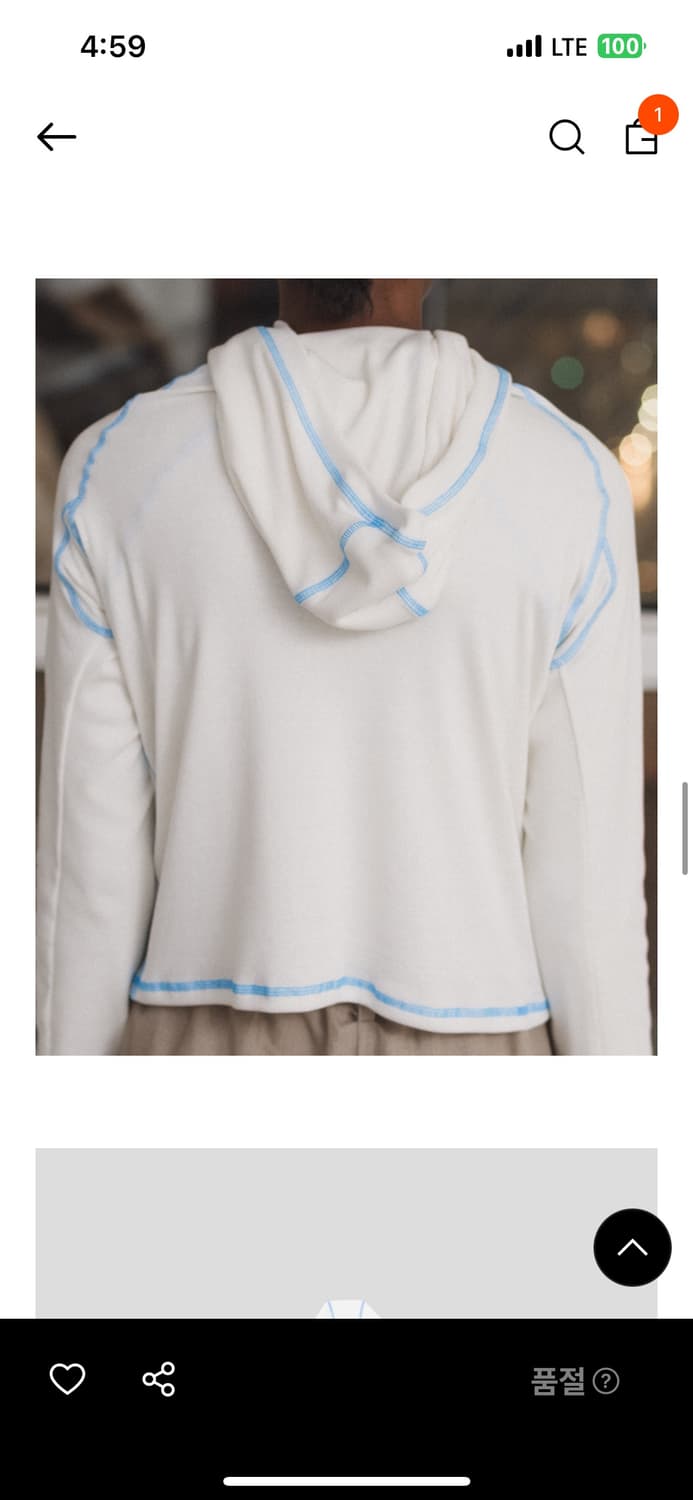 베이스레인지 cast hoodie S 사이즈 상품이미지4