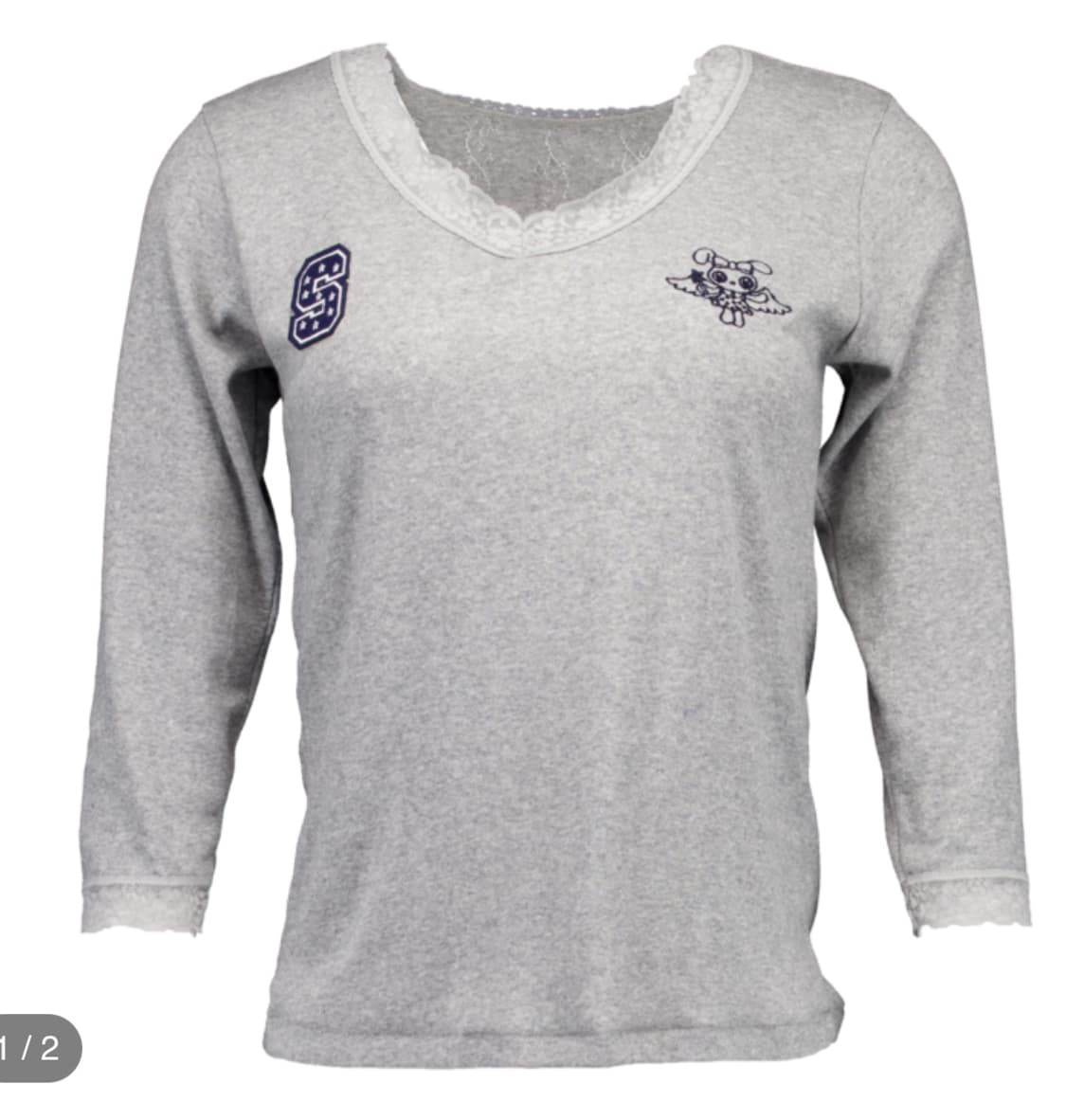 샬롬클럽 레이스탑 그레이 상품이미지1