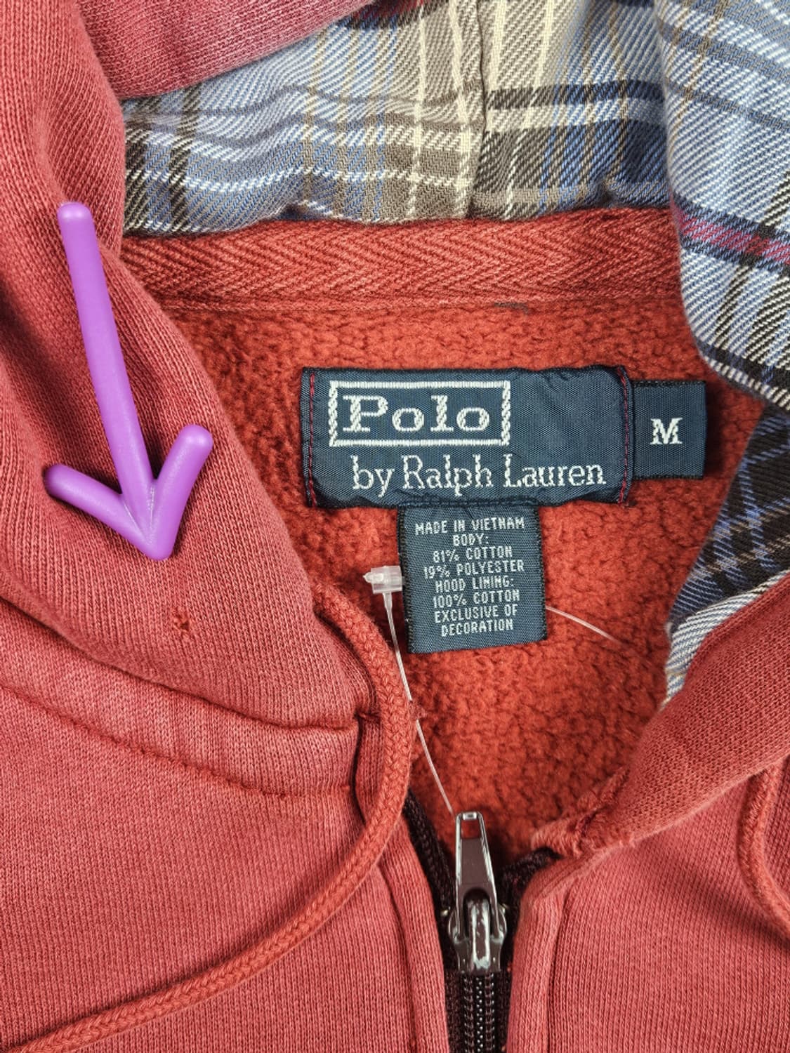 폴로랄프로렌 다잉 워시드 커스텀 후드집업 ( M ) / 10007 상품이미지7