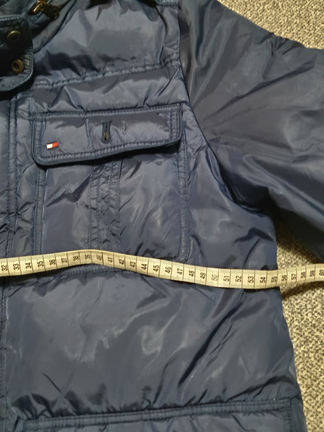 타미힐피거 네이비 남성 포켓 패딩 점퍼 100 상품이미지7