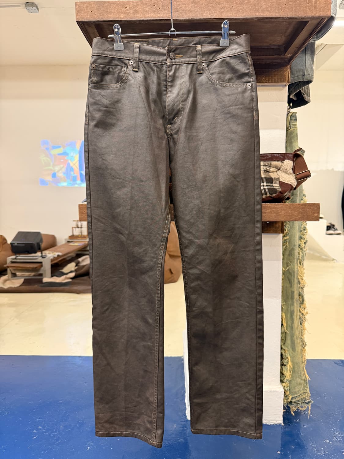 Levis 리바이스 브라운 코팅진 상품이미지3