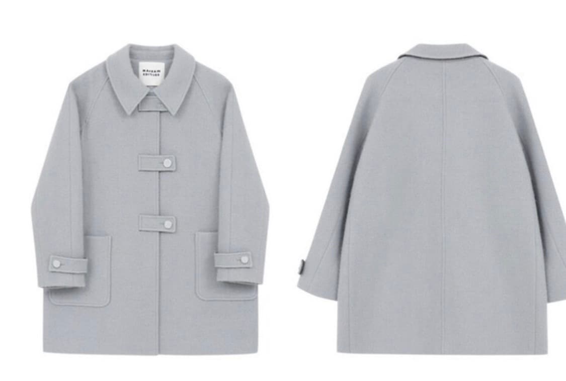 마론에디션 블루 부클 하프코트 상품이미지3