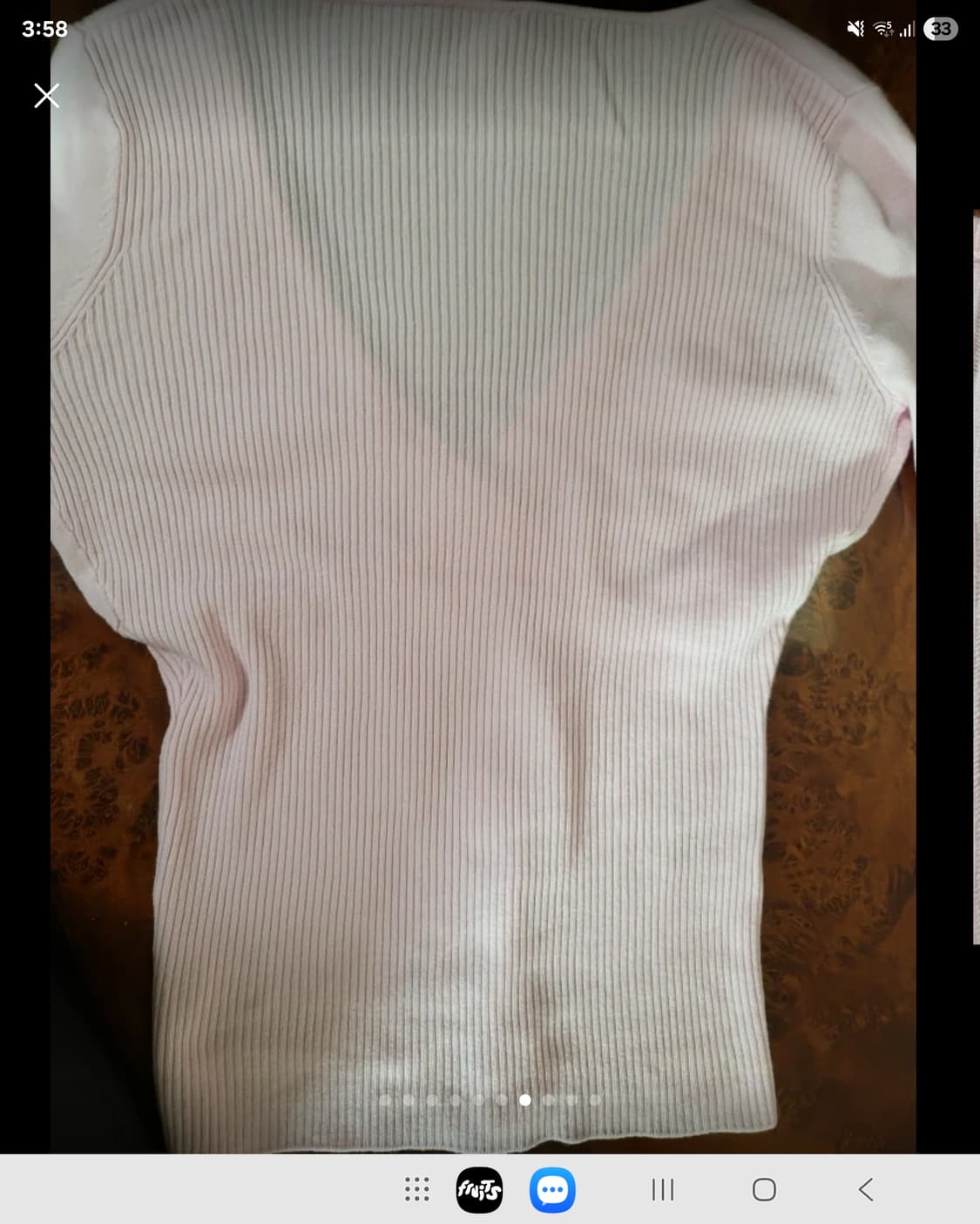 프랑스 쿠가이 발레 니트 핑크 스웨터  상품이미지8