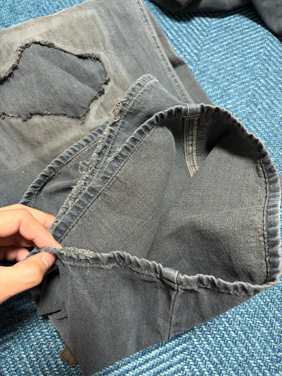 폴리테루 니패치고시마데님 블루그레이4 상품이미지3