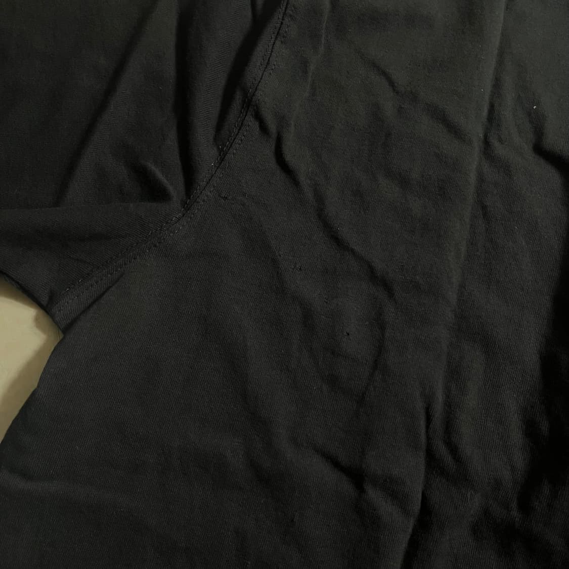 새상품(XL)칼하트 로고 헨리넥 롱슬리브 긴팔티셔츠 블랙 상품이미지3