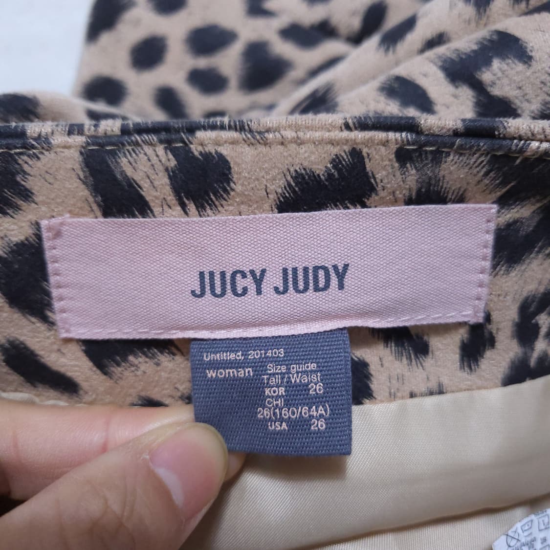 쥬시쥬디 여성 호피치마 26인치 0330 뽀샤샤 상품이미지5