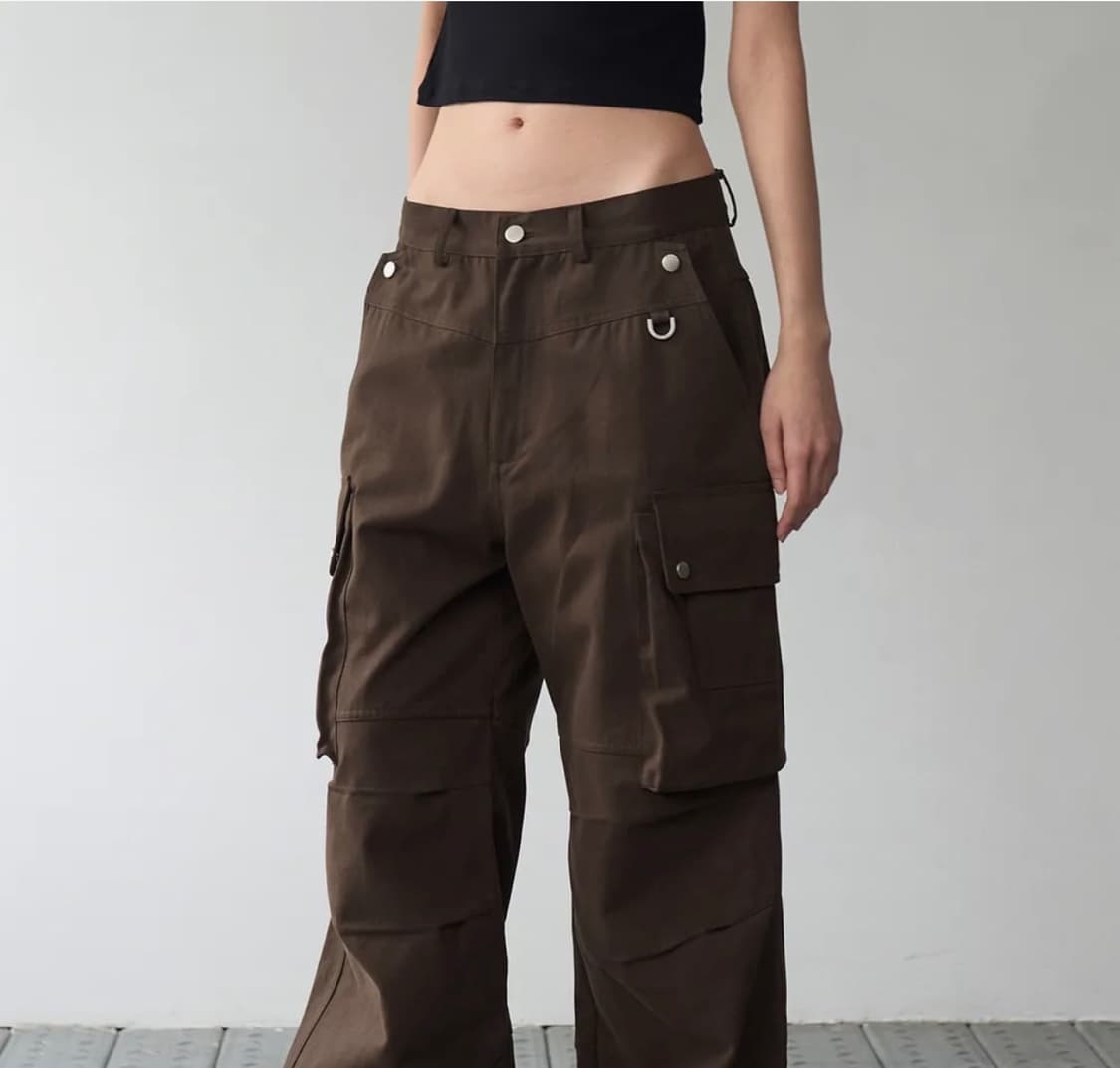 락케이크 오픈포켓 카고 팬츠 브라운 상품이미지1