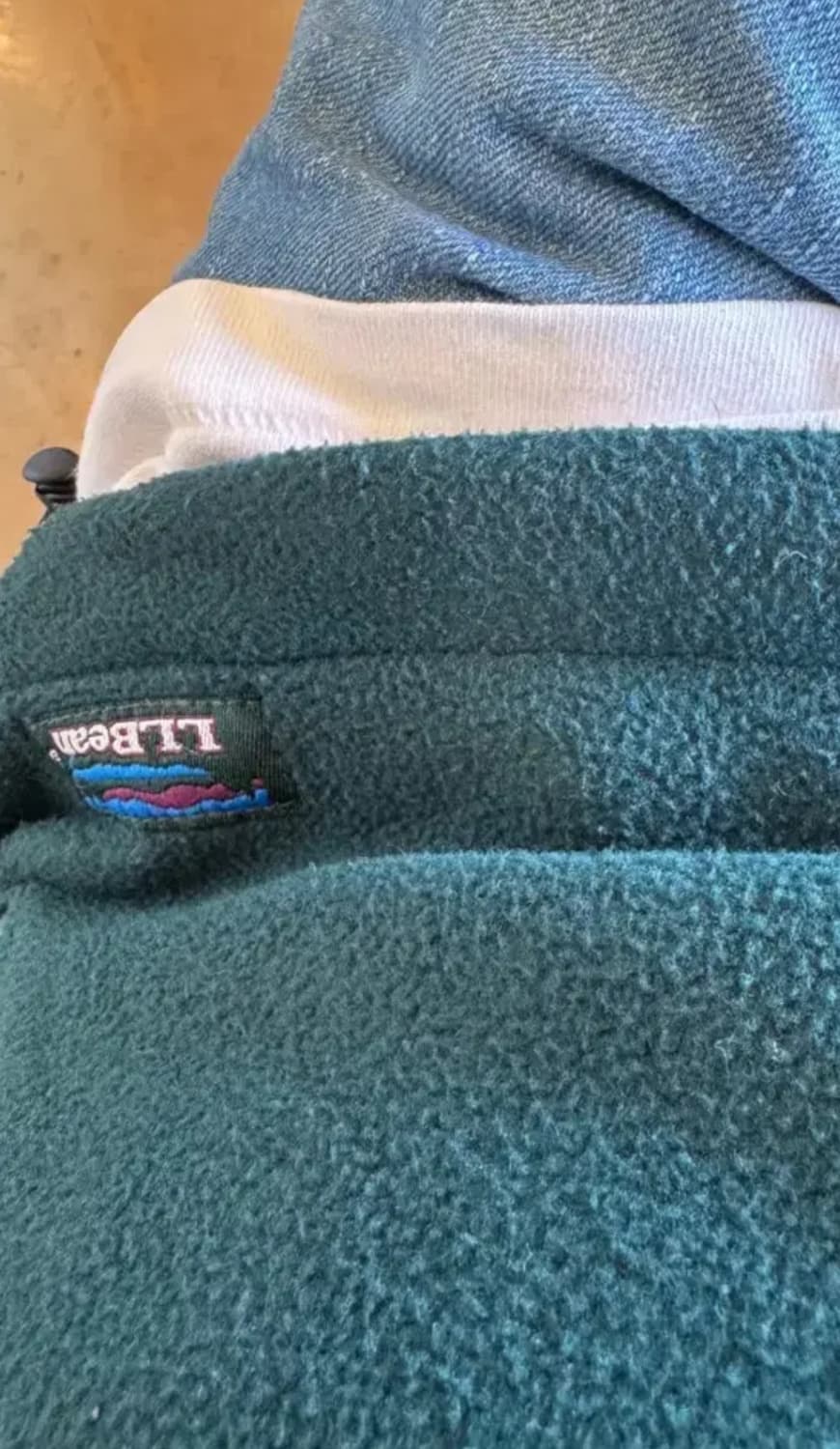 L.L.Bean 빈티지 플리스 베스트 그린 상품이미지6