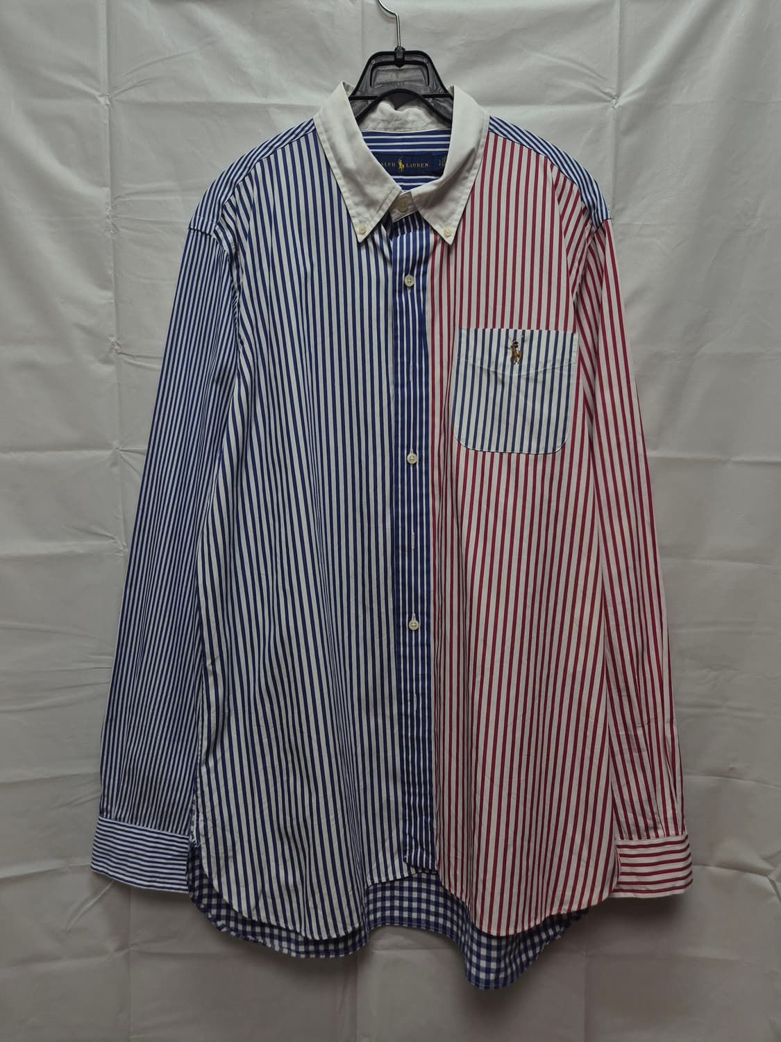 폴로 컬러블락 셔츠 상품이미지1