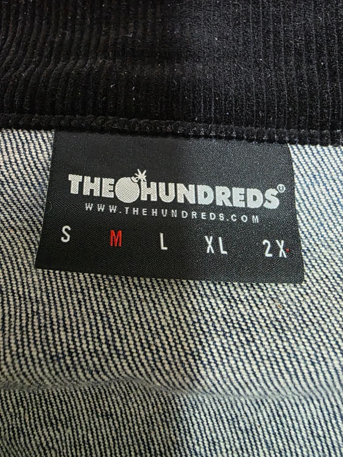 더헌드레드 X 데스로우레코드 데님 프리즌 자켓 M 상품이미지7