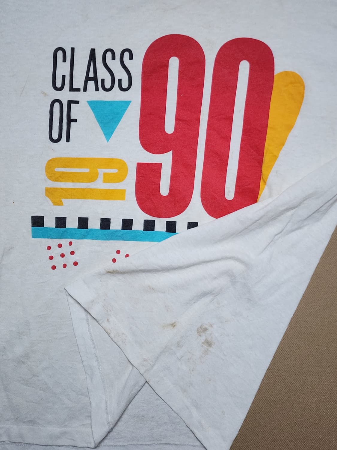 90's "Class of 90" 레트로 그래픽 티셔츠42 상품이미지4