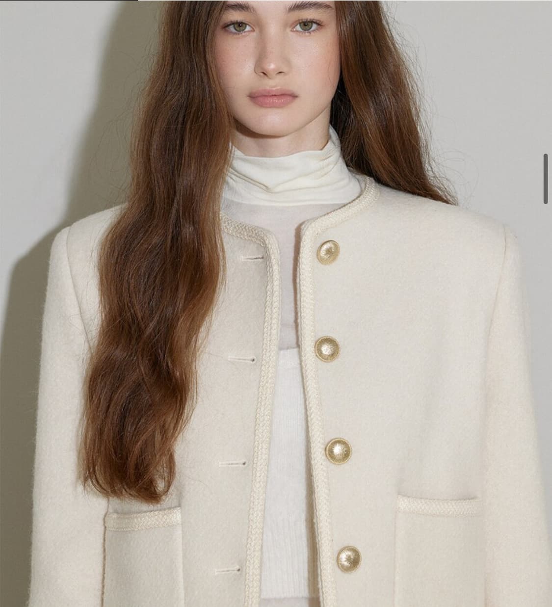 오디에스 BRITISH TWEED JACKET (IVORY) 상품이미지3