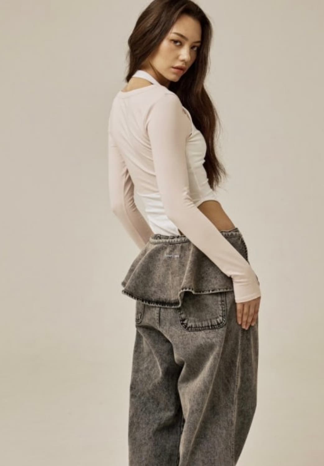 쓰리타임즈 러플배기진s 판매해요 상품이미지1