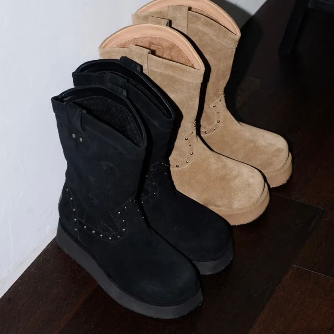 이크닉 X 오도어 웨스턴 퍼 부츠 블랙 240 상품이미지3