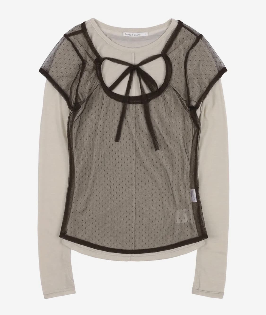 팬시클럽 도트 레이어드 롱슬리브 상품이미지1