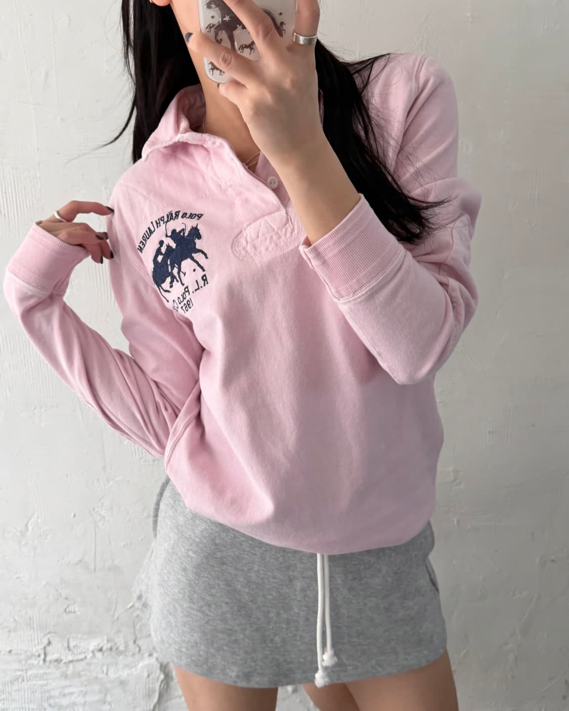 Polo 폴로 랄프로렌 더블플레이어 로고 럭비셔츠 상품이미지1