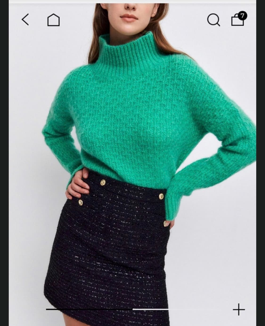 maje 마쥬 펄 트위드 버튼 스커트 상품이미지2