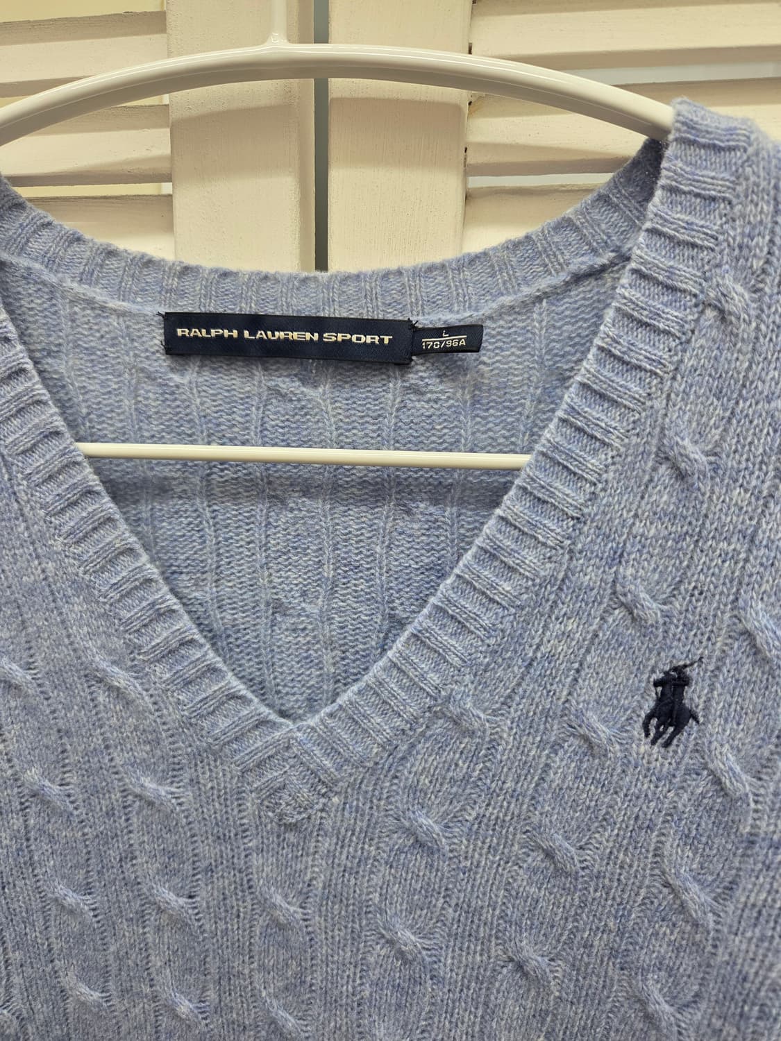 폴로 메리노울 꽈배기 니트 상품이미지2