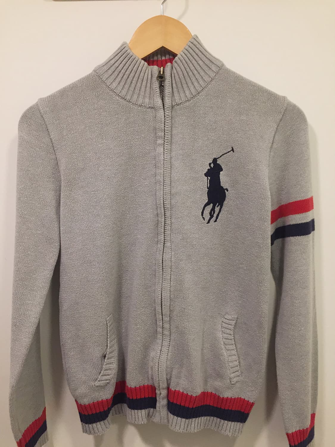 여성 폴로 빅포니 니트집업 95 상품이미지3