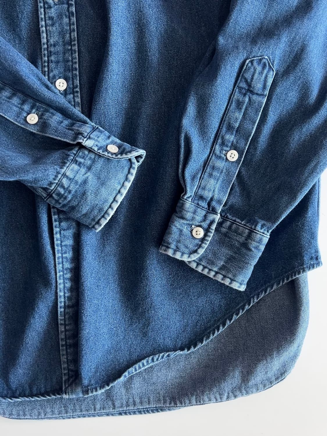 폴로 랄프로렌 90s 데님 블레이크 셔츠 M 상품이미지7