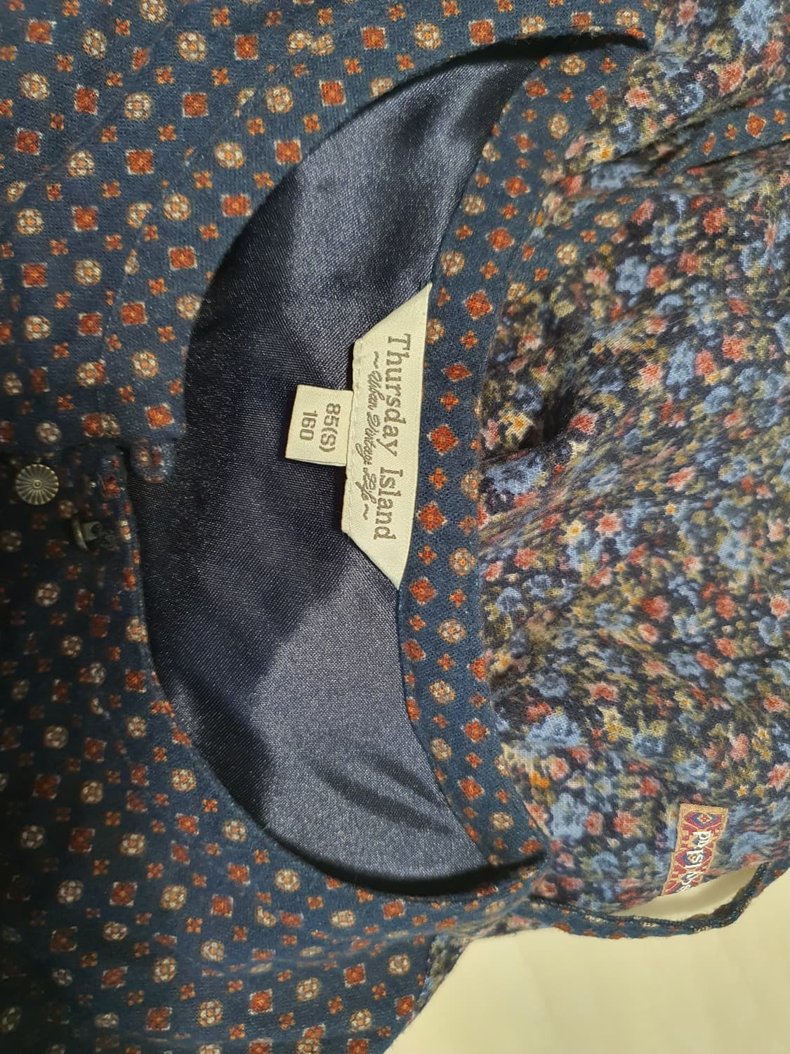 [모리걸] 써스데이아일랜드 빈티지 플라워 미디 원피스 상품이미지5