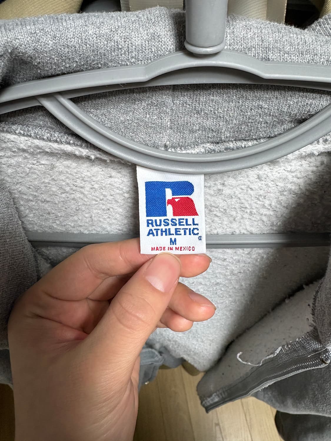 러셀 후드집업 그레이 M 상품이미지2