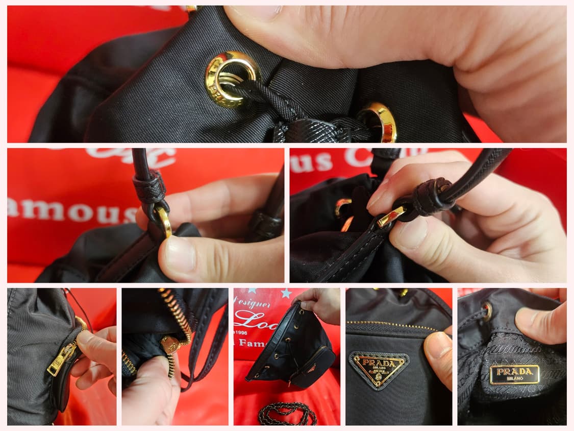 프라다(PRADA) 복조리 버킷백 커스텀 크로스 스트렙 상품이미지10