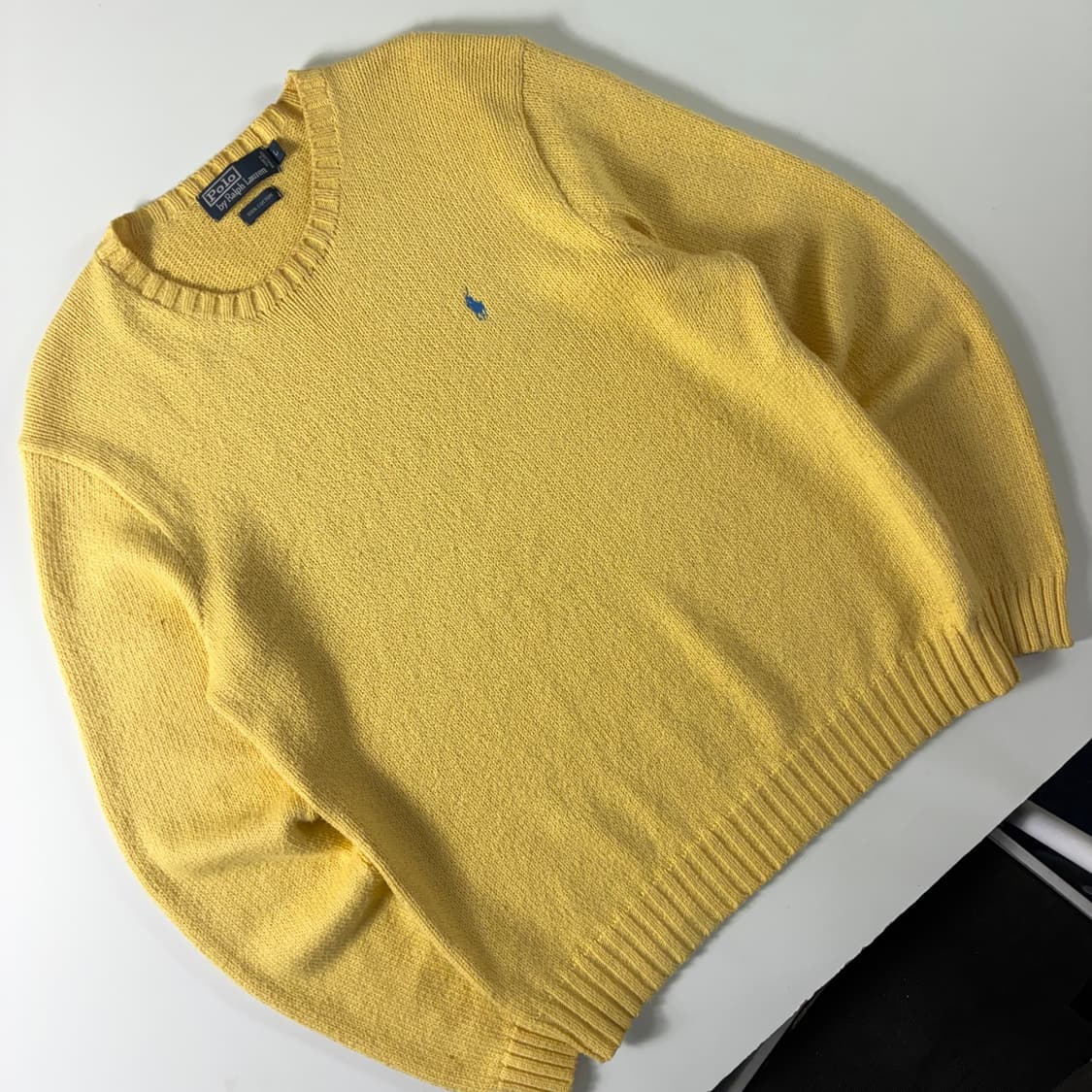 Polo 폴로 랄프로렌 옐로우 코튼 라운드 니트 상품이미지2
