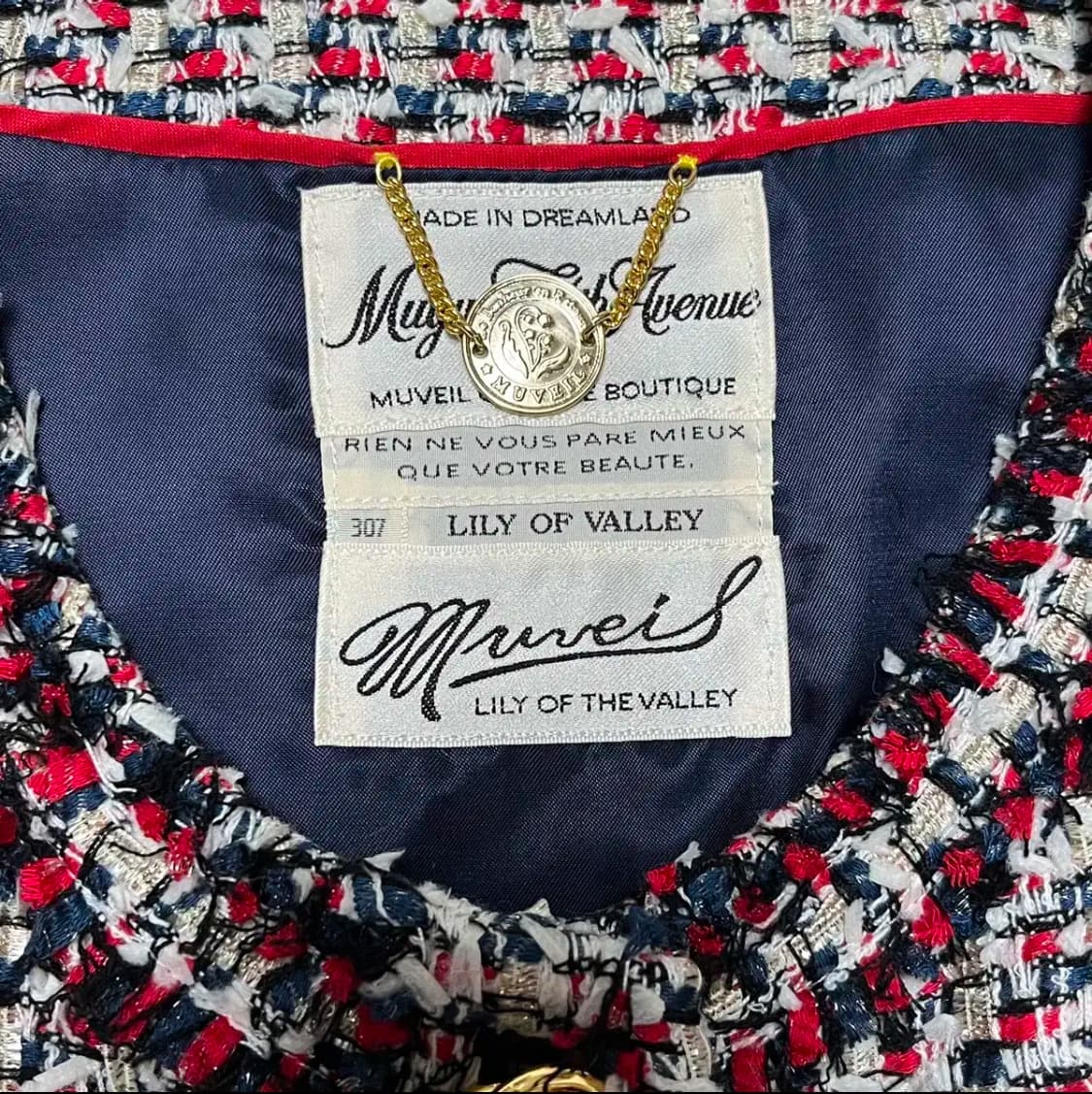 MUVEIL 뮤베르 뮤베일 트위드 자켓 샤넬st 상품이미지5