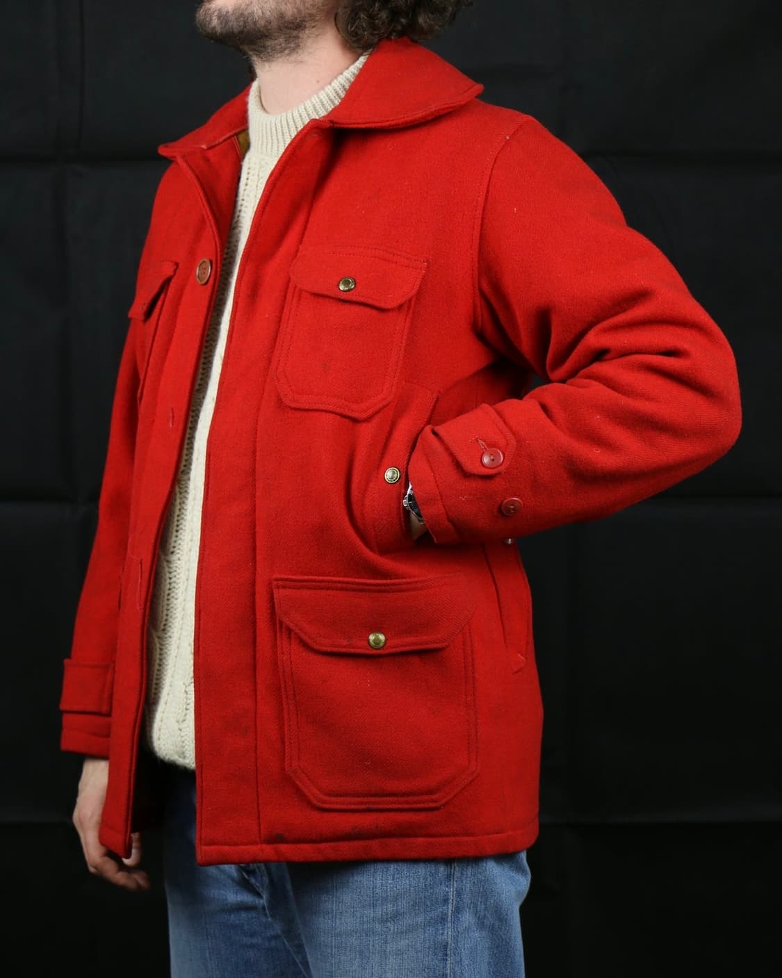 울리치 빈티지 매키노 울 헌팅 크루저 자켓 made in usa 미국제 상품이미지6