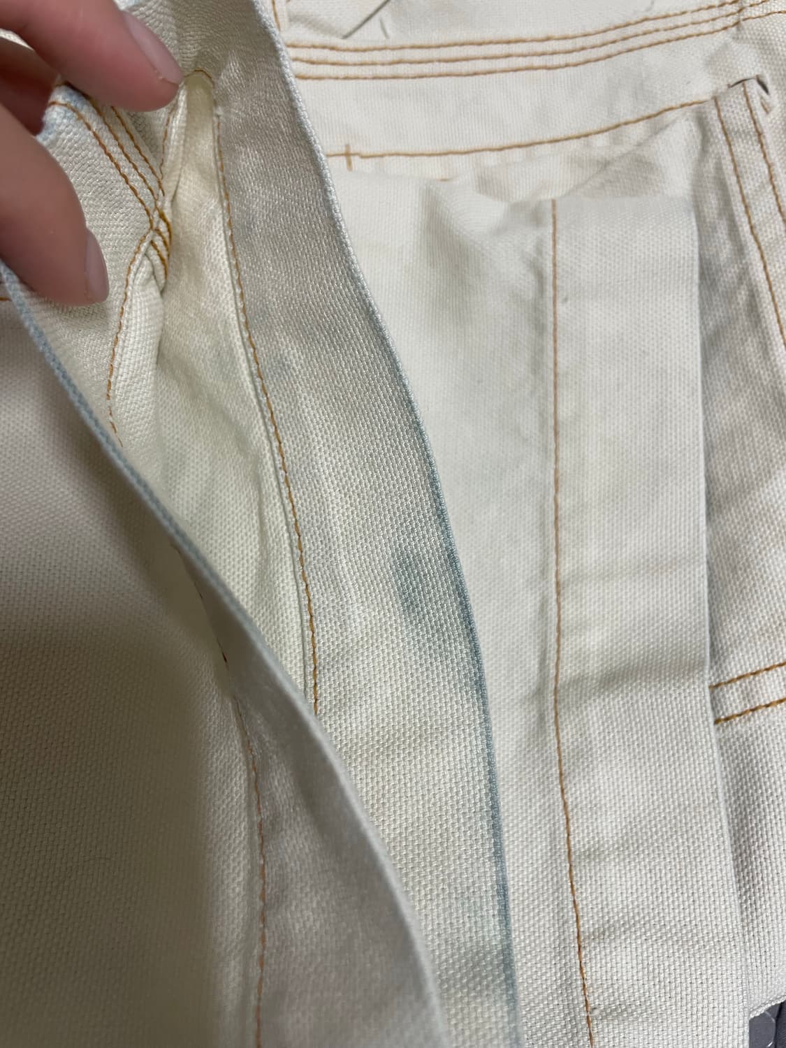 캐피탈 씬 캔버스 럼버 팬츠 키나리 0사이즈 상품이미지3