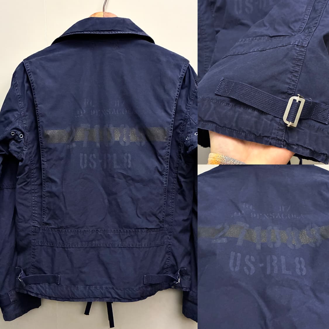 (S)폴로랄프로렌 코튼 USN A-2 밀리터리 덱자켓 네이비 상품이미지7