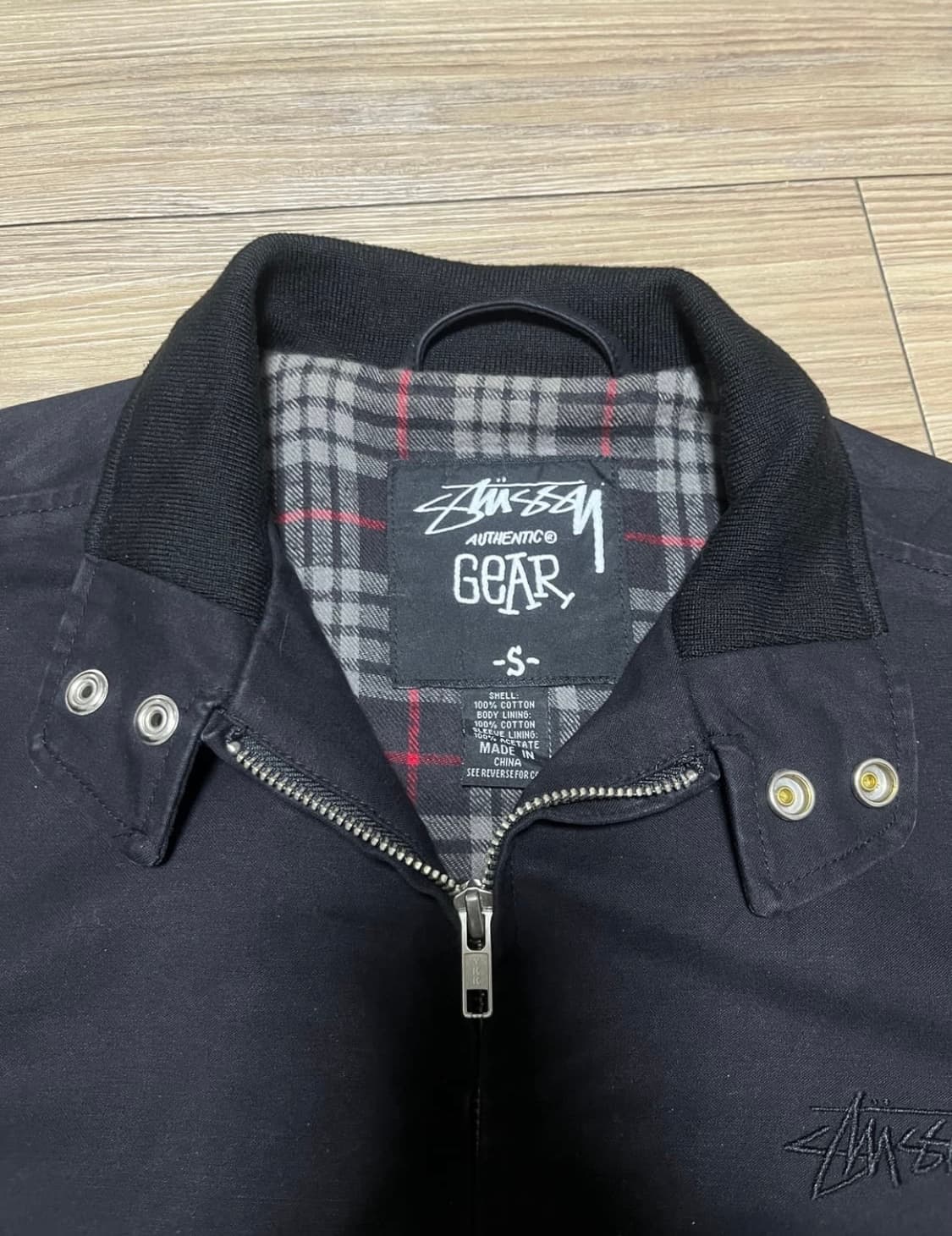 스투시 안감 체크 코튼 봄버 자켓 상품이미지7