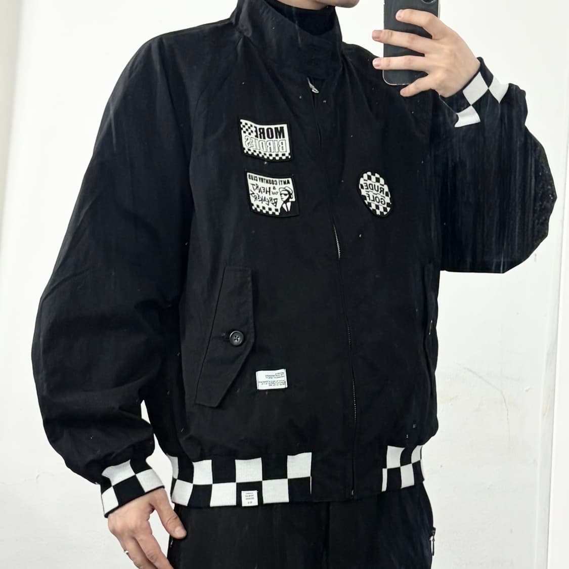 베드윈 X 안티컨트리클럽 23SS 리버시블 체커보드 자켓 상품이미지3