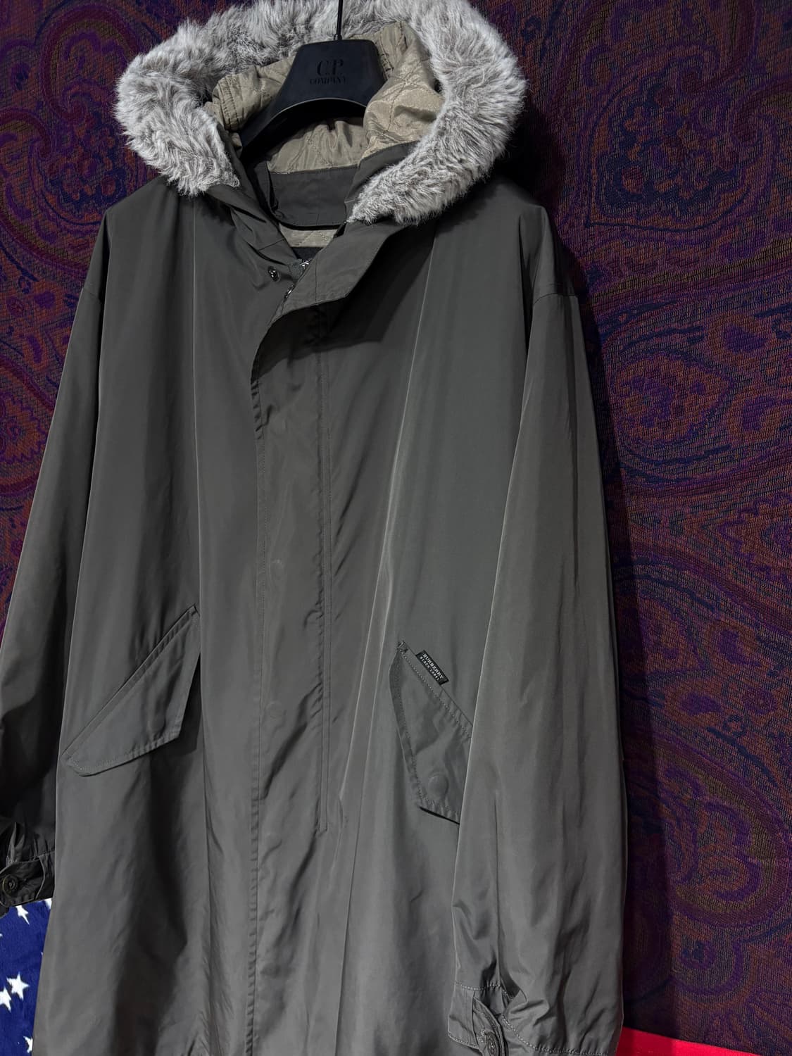 버버리 블랙라벨 모즈코트 개파카 상품이미지8