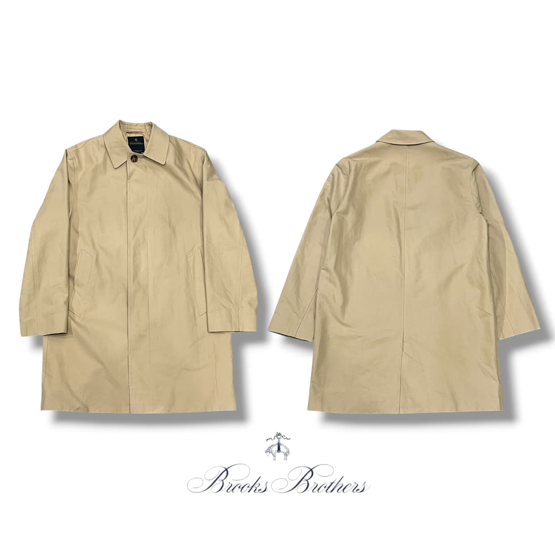 브룩스브라더스 베이지 맥코트 s08620 상품이미지1