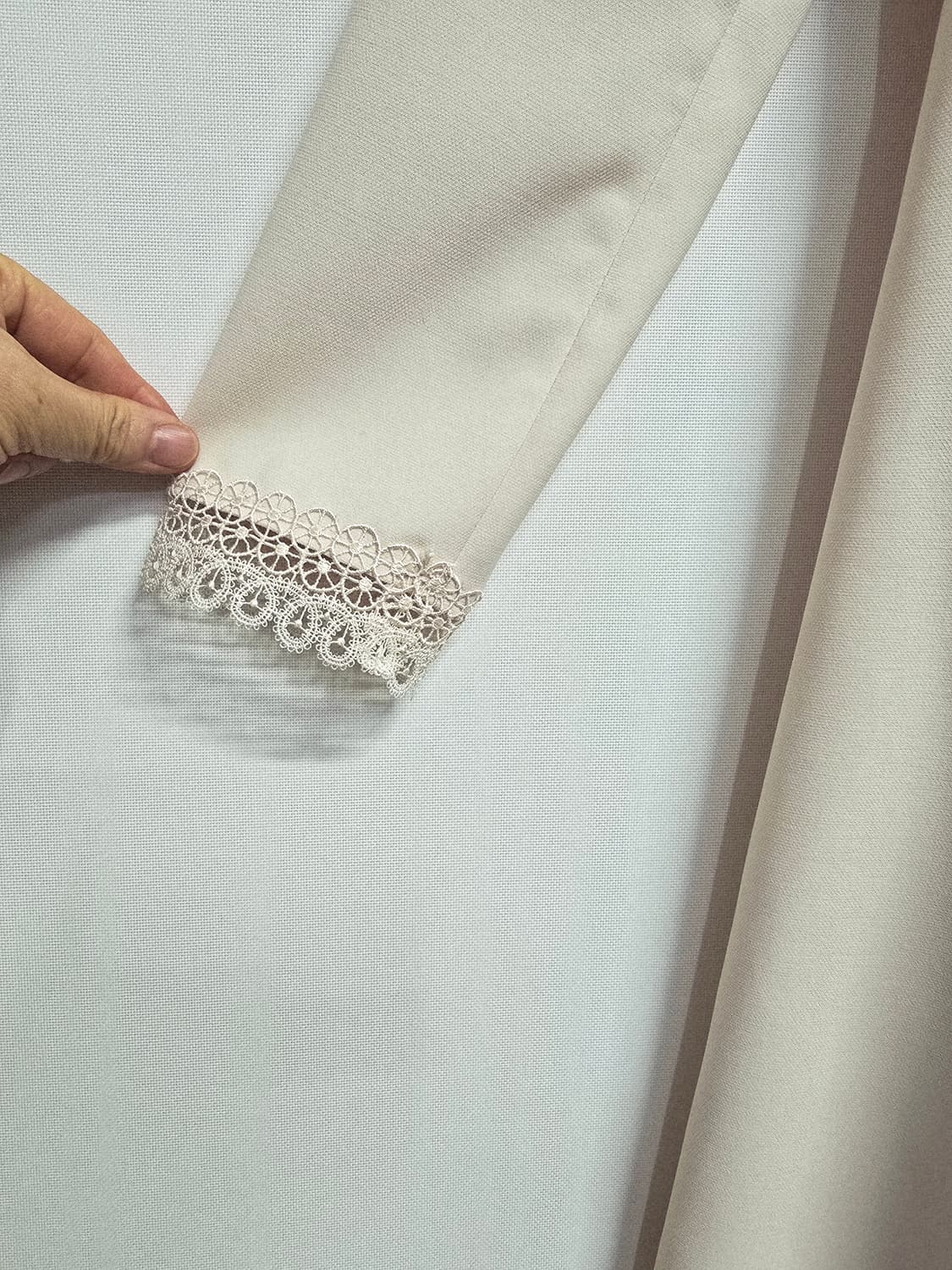 새상품 케네스레이디 아이보리 레이스 장식 원피스 상품이미지3