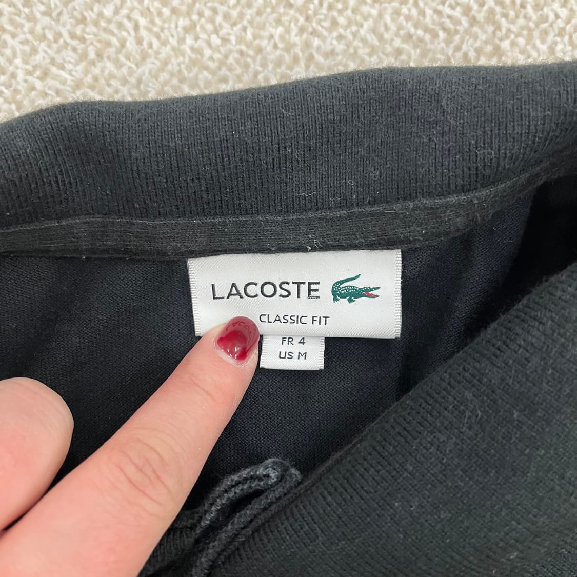 [4] 라코스테 클래식핏 피케 긴팔 폴로 카라 티셔츠 0102M1 상품이미지2